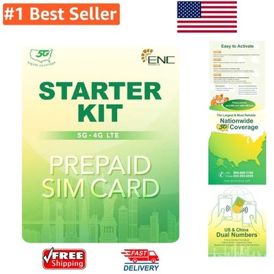 Stay Connected: No Contract 3-in-1 SIM Card with Dual US-China Number, $10 Plans
