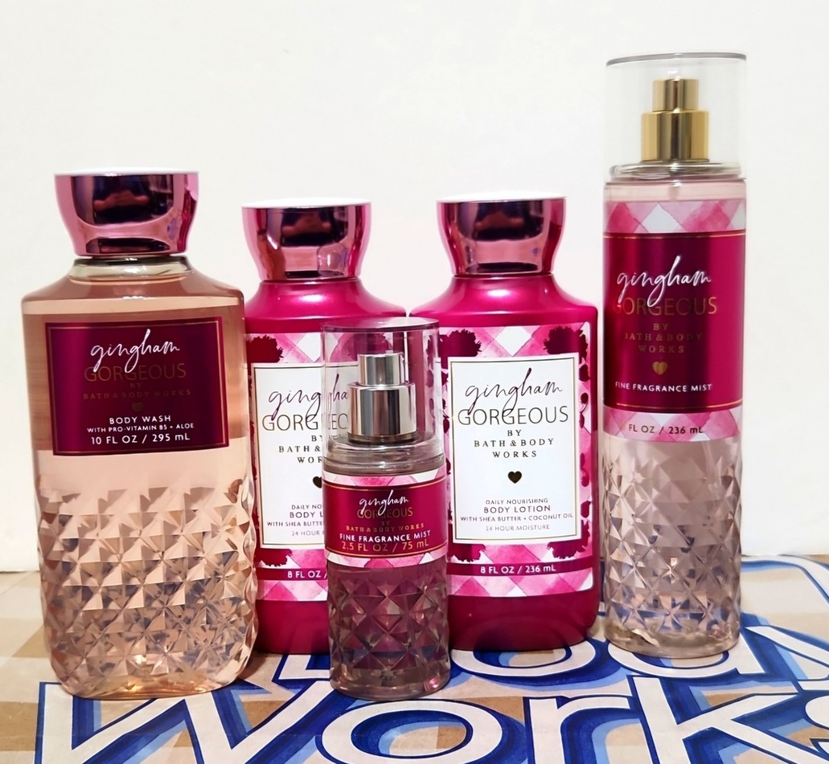 Bath & Body Works Gingham Gorgeous Full Size 5pc Set | eBay