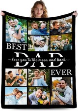 Fathers Day Birthday Gifts for Best Dad from Daughter Son Kids, Personalized Gif