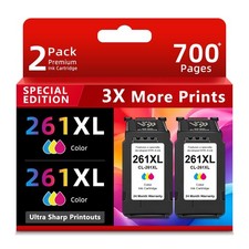 Ankink Compatible Ink Cartridge Replacement For Canon CL 261 XL CL