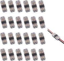 Solderless Wire Splice Connectors, 2 Way Automotive, Fits 20-24 AWG