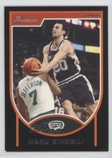 2007-08 Bowman Draft Picks & Stars Manu Ginobili #51 HOF 0v5r