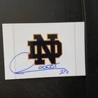 Rocket Ishmail Autographed 4x6 Photo NFL Dallas Cowboys  Notre Dame Football