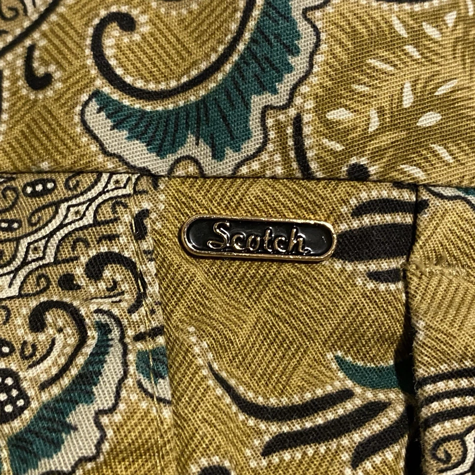 Pantalones Cortos Chinos Scotch & Soda W33 Batik Floral 'Savoir Faire Sophistique' RARO Foto 4 de 4