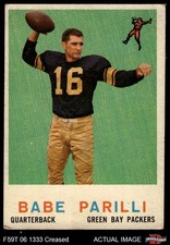 1959 Topps #107 Babe Parilli Packers Kentucky 2 - GOOD