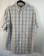 Roundtree Yorke Gold Label shirt size xl cotton short sleeves button up