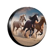 Rv Spare Tire Covers for Rv 15 inch Tire Diameter 70-75cm/27.5-29.5in Horse