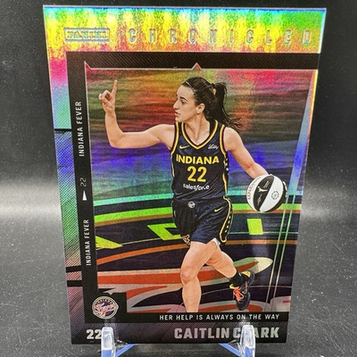 #ad Caitlin Clark Holo Foil 2025 Panini Chronicled WNBA Card #46 SP Fever Parallel $7.99