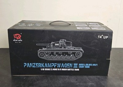 1/16 Heng Long  HL 3848-1 Panzer III RC Tank w Radio shoots Airsoft