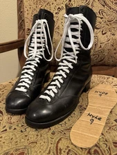 Hyde Lytle by MARSI Mens Black Capped Toe Roller Skate Boots Size 9