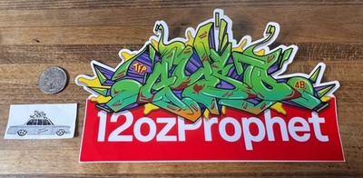 12 ounce prophet Gusto Piece Sticker Graffiti Art magazine WYWS Twelve Oz burner