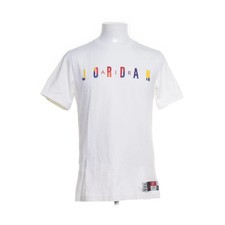 Jordan, T-shirt, Größe: M, Weiß, Baumwolle, Print, Herren #Sy6
