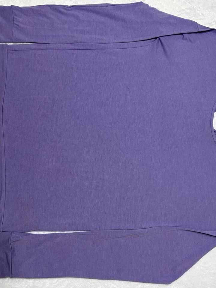 Camisa Champion Jóvenes Niñas XL 14-16 Púrpura Atlética Pullover Agujeros para el Pulgar L/S Foto 4 de 4