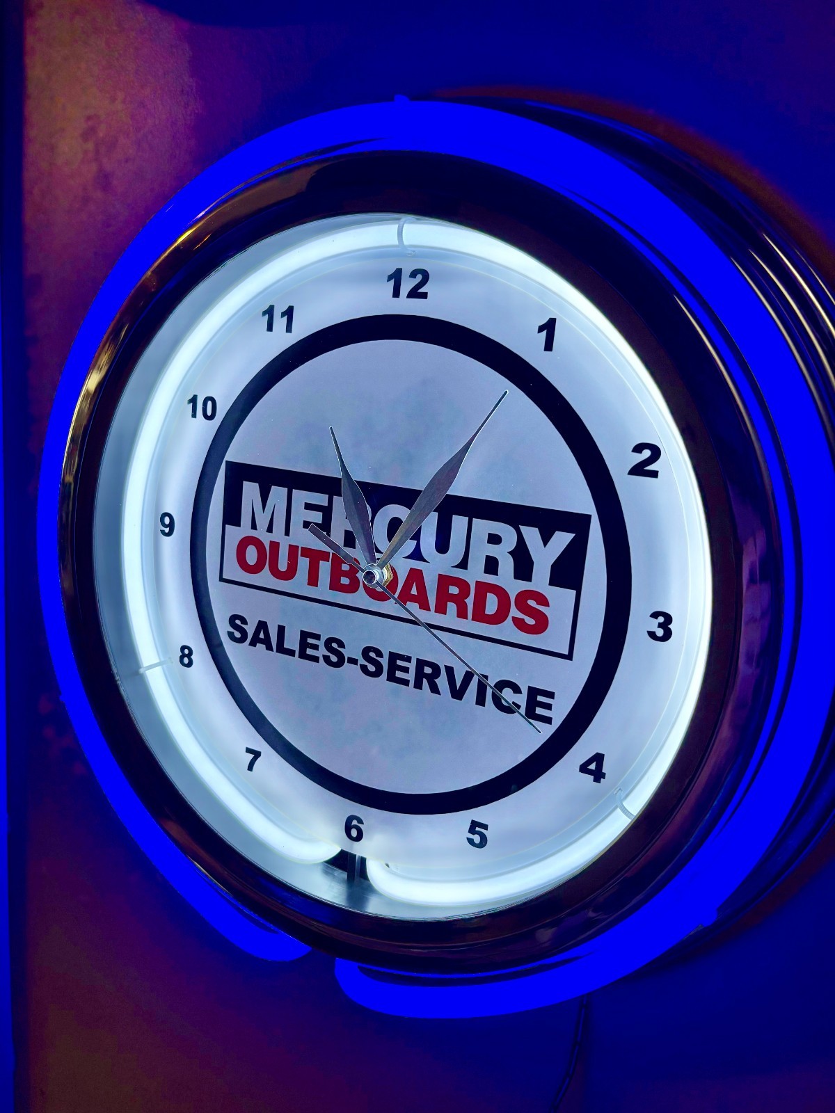 Mercury Outboard Fishing Boat Motor Man Cave Neon Style LED 