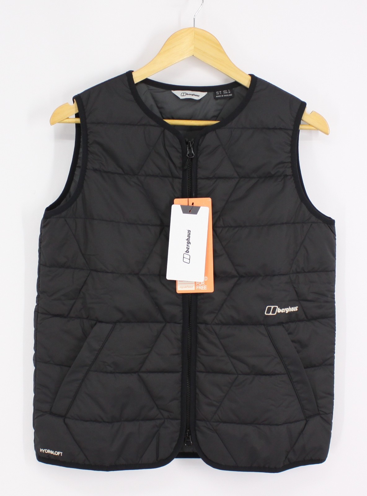 BERGHAUS WOMENS NETHERDENE QUILTED VEST BLACK RRP £130 IB