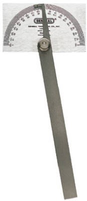 Steel Protractor, Adjustable, 6 In. - 17