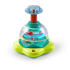 Press  Glow Spinner Cause and Effect Musical Baby Toy, Age 6 Press  Grow
