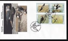 Canada OFDC 1996 Birds, block of 4 sc#1594a