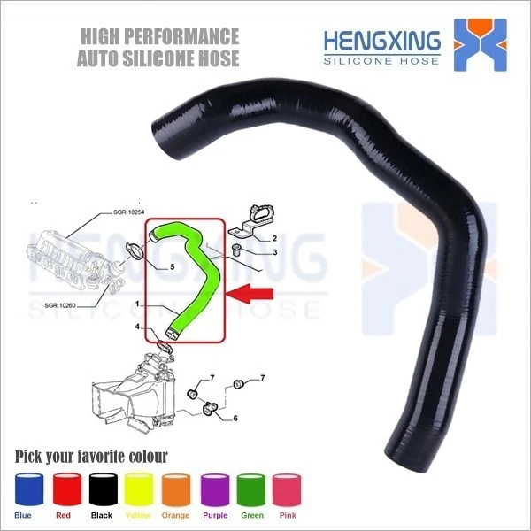 Manguera de refuerzo intercooler 51702364 para Alfa Romeo 147 156 GT 1.9 JTDM 2000-2010 Foto 4 de 4