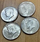 4 1964 Kennedy Silver Half Dollars