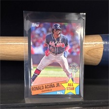2020 Topps Ronald Acuña Jr. Black #85AS-39 /299 1985 All-Stars Atlanta Braves