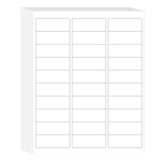 Printable Address Labels, 1" x 2-5/8", 900 Labels, 30 per Sheet, Mailing Labe...