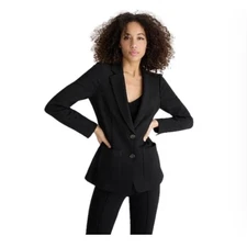 J. Crew Patrick Patch Pocket Italian Fabric Luxe Ponte Blazer Black Size 4