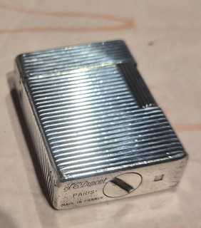ANCIEN BRIQUET PLAQUÉ ARGENT ST DUPONT PARIS MODELE 3