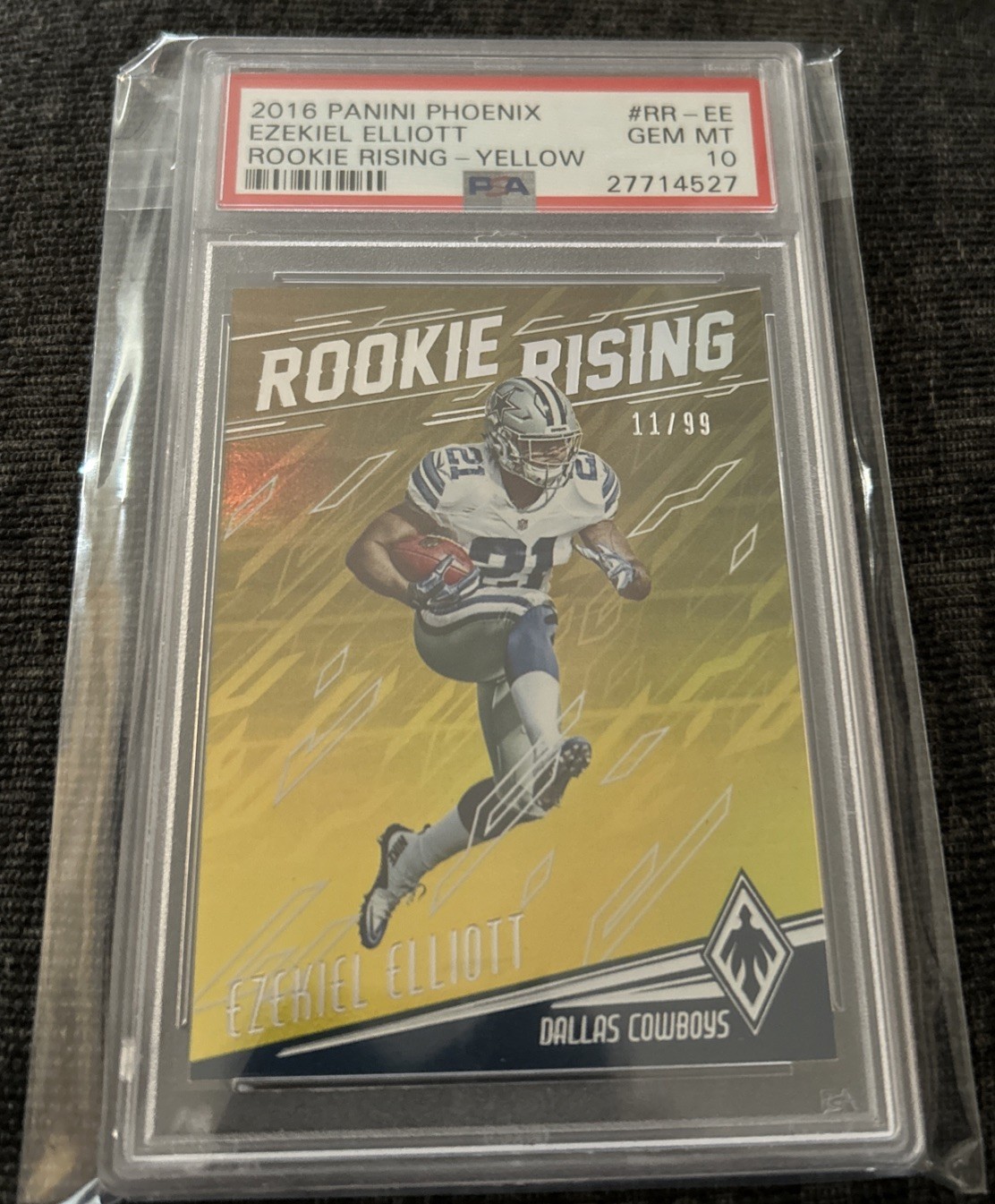 Ezekiel Elliott Panini Phoenix Rookie Rising #RREE Yellow