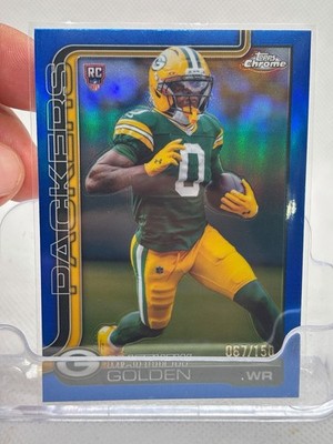 Topps 2025 Topps Chrome Matthew Golden Green Bay Packers RC #333 067/150
