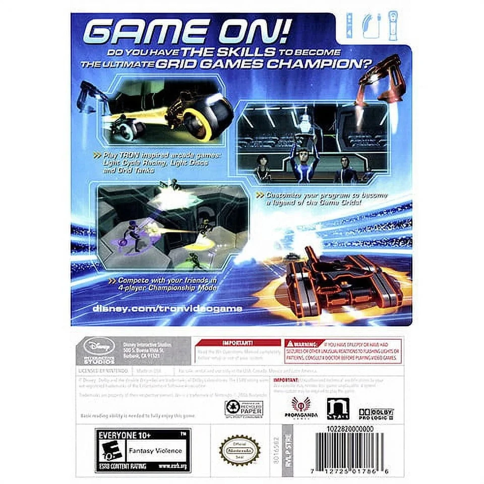 TRON: Evolution – Battle Grids Nintendo Wii Brand New Factory Sealed 2010 - Image 2 of 4