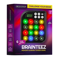 6-in-1 Brain Teasers & Memory Games for Kids Unique Gifts Ages 6-12