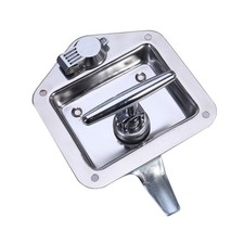 Stainless Steel Reusable T Handle Lock Box Latch with Two Keys for Door