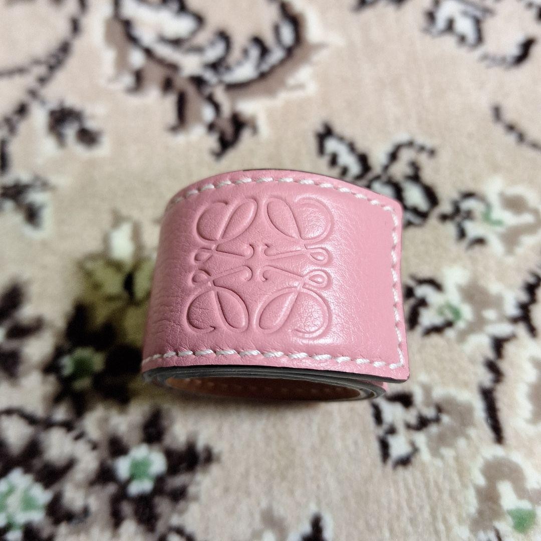 Loewe Women Bracelet Baby Pink Leather Limited Edition VHTF Designer Collection