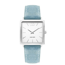 Montre Femme Danish Design IV24Q1248 Cuir Bleu/Suède Argent