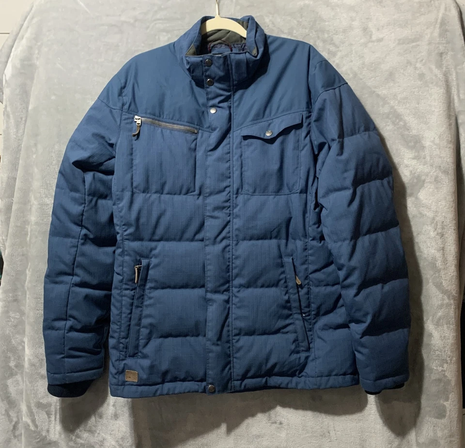 Chaqueta de Plumón Outdoor Research Whitefish Para Hombre Grande Azul Aislado Parka Invierno Foto 4 de 4