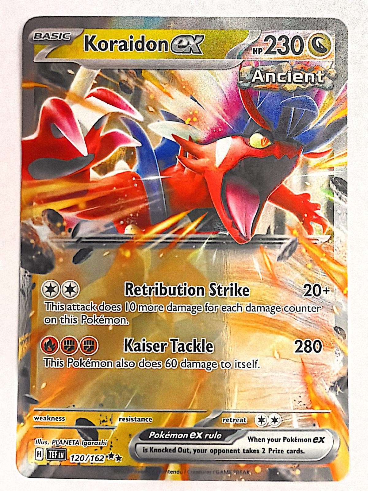 Koraidon ex 120/162 Double Rare Temporal Forces Pokemon Near Mint