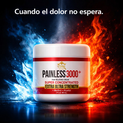 Crema Analgésica Eternal PAINLESS 3000+ Mentol + Alcanfor | Alivio Extremo