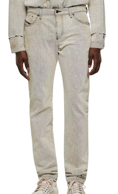 DIESEL D-Kras 09A53 Herren Jeans 31x30 Slim Fit Painted Look UVP220  Light Denim*