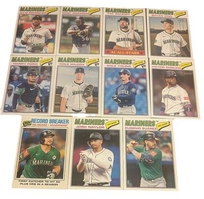 2026 Topps Heritage - Seattle Mariners Base Team Set of (11) - Raleigh Rodriguez