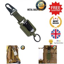 Fishing Clip - 60cm Telescopic Steel Wire Rope Easy Pull Buckle - Metal Back