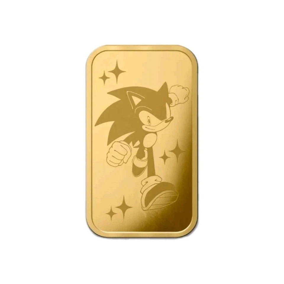 NEW 0.5g Gold PAMP Sonic the Hedgehog Goldbarren 999.9 Feingold 2026 - Bild 1 von 4