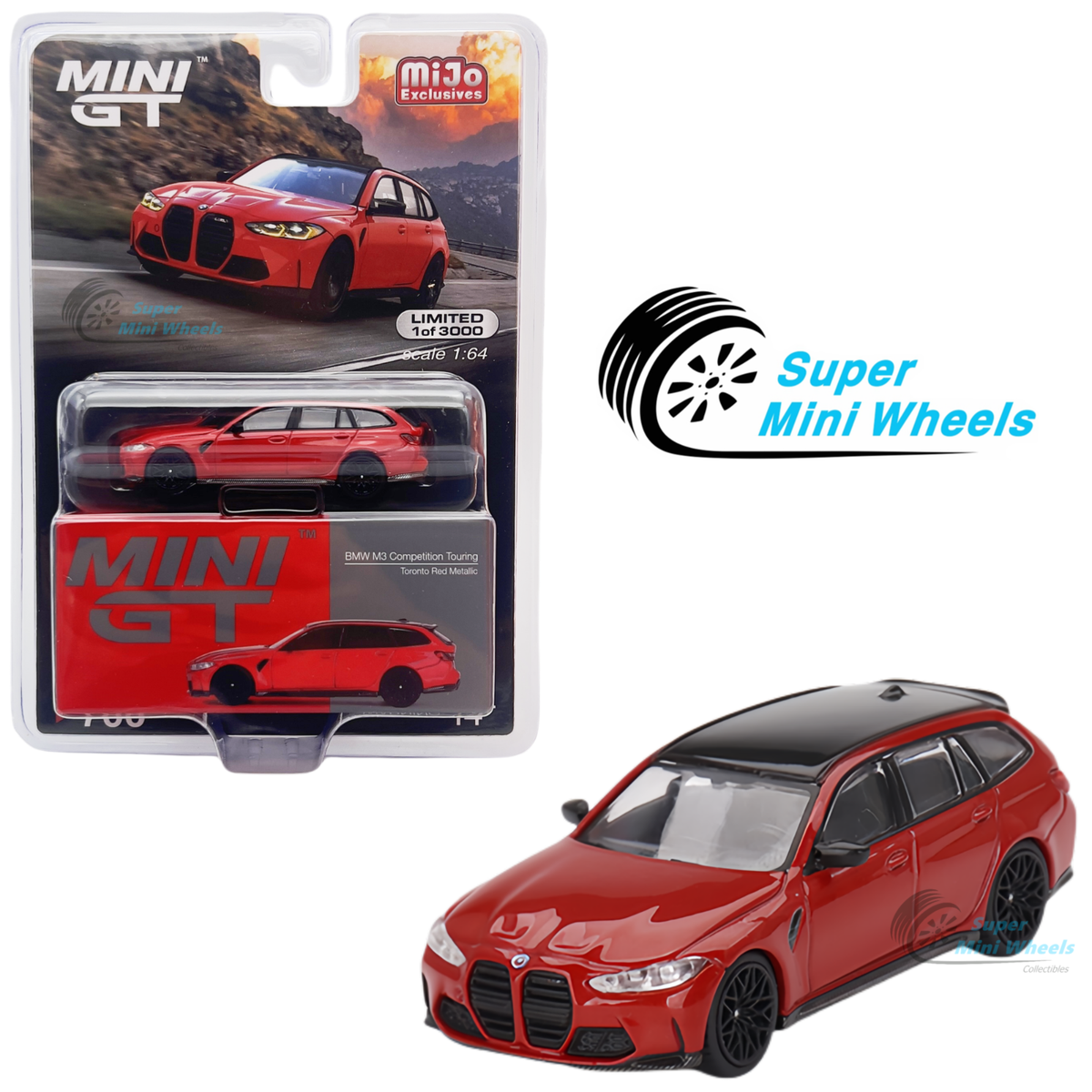 ミニカー MINI GT BMW M3 Mini GT 1:64 Diecast Model Car BMW M3 Competition Touring