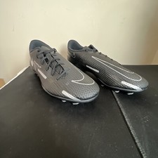 Sz 7.5 Nike Phantom GT2 Club FG/MG Black Metallic Silver Cleats Mens DA5640-007