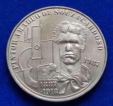 1987 AMADEO DE SOUZA CARDOS PORTUGUESE REPUBLIC 100 ESCUDOS COIN