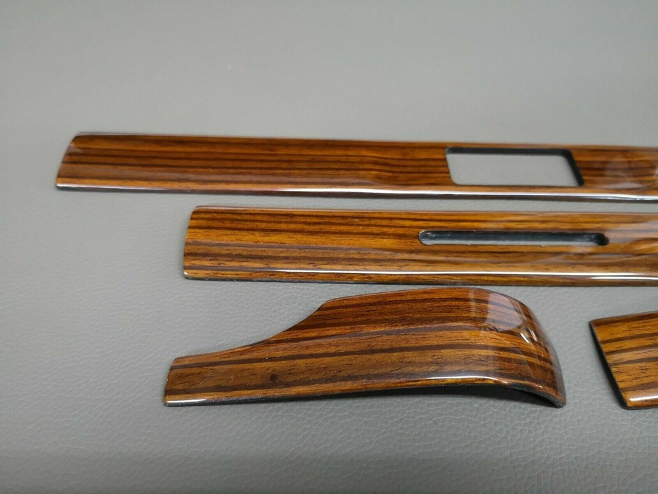 Zebrano Wood Dashboard Trim Set For Mercedes W123, C123, S123 - 2 Year Warranty
