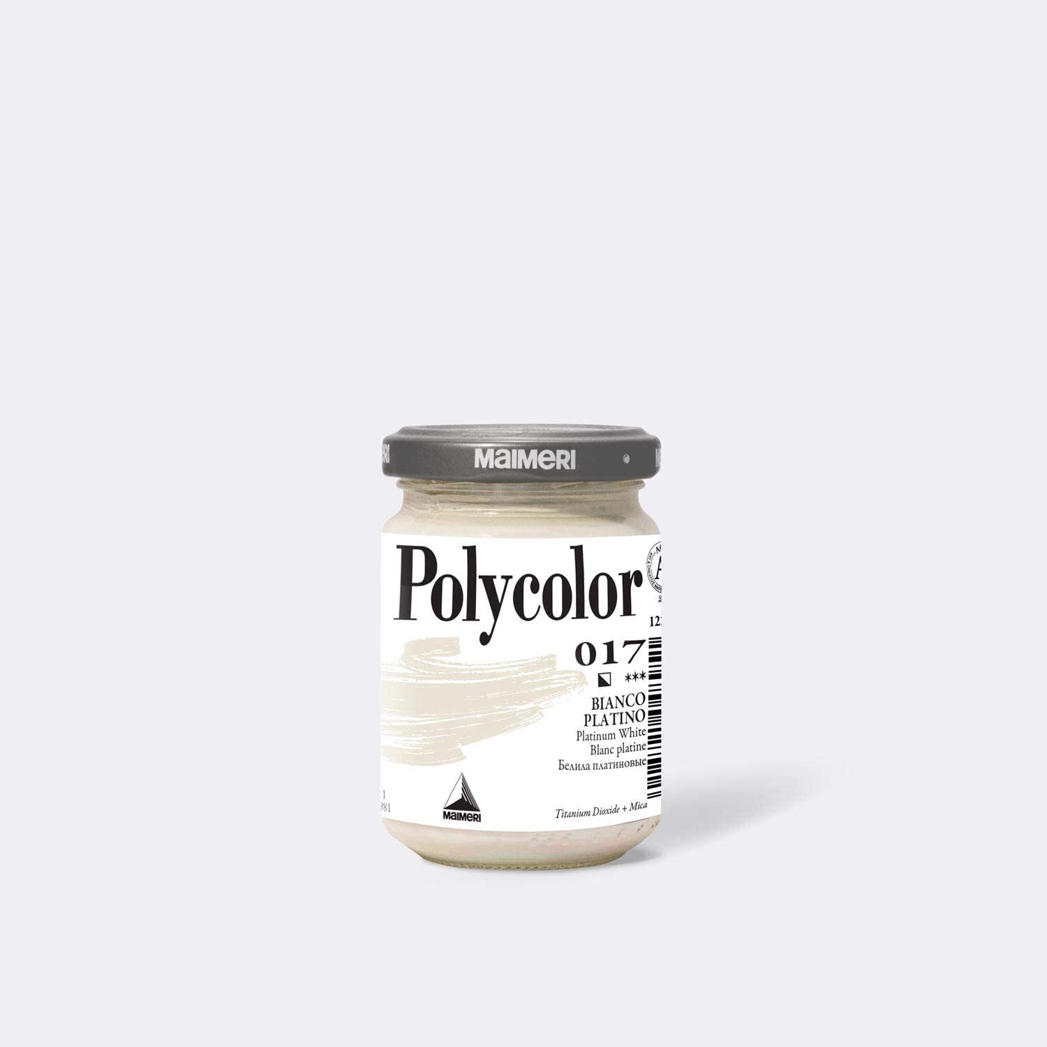 Maimeri Polycolor Acrilico Vasetto 140ml M1220 017 Bianco Platino