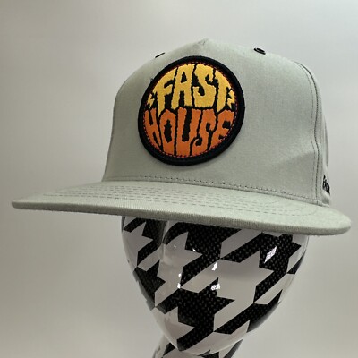FASTHOUSE SNAPBACK HAT CAP OSFM - Grey Gray - Purveyor Of Good Times - VGC