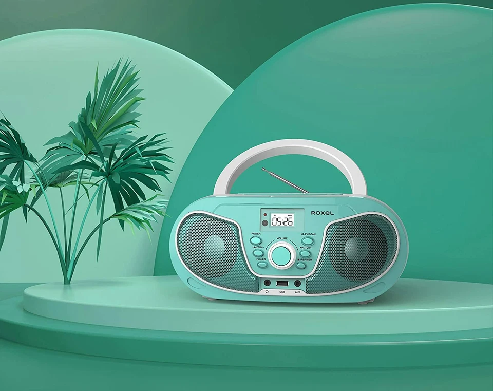 Roxel RCD-S70BT Boombox CD Player with BT, AUX, CD, USB and MORE! - Image 2 of 4