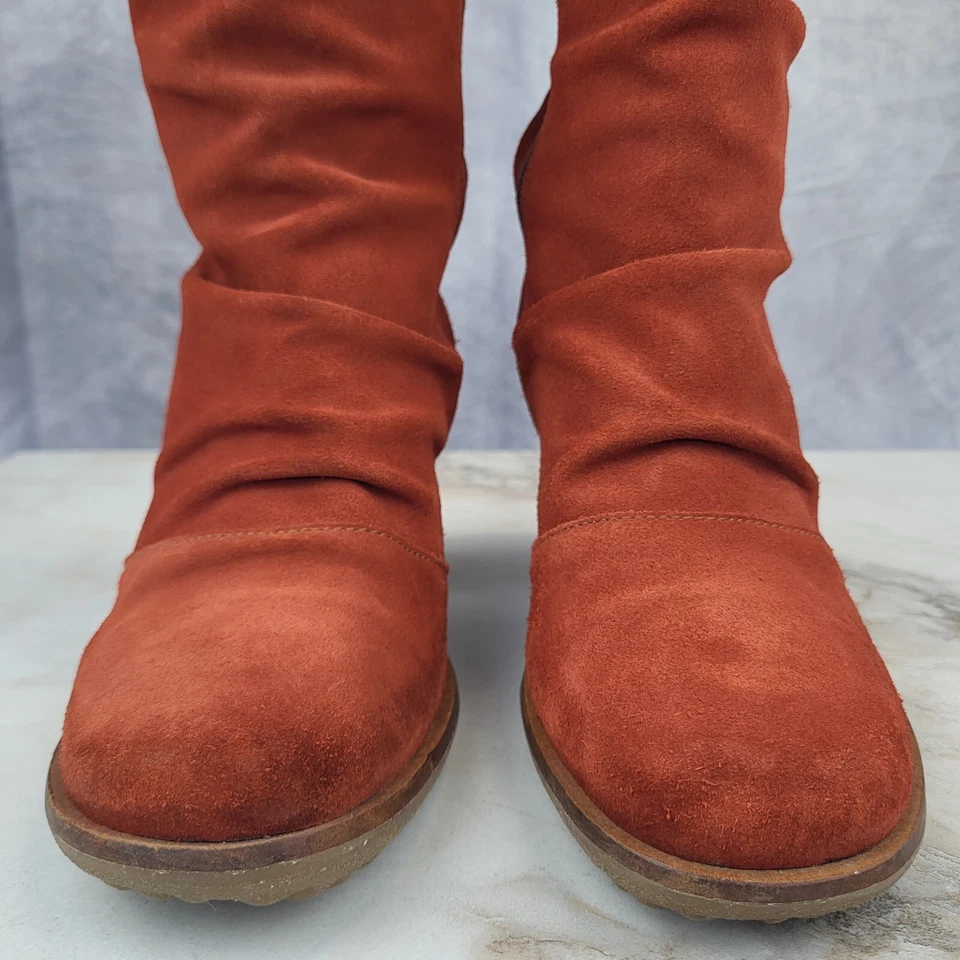 El Naturalista Trivia Slouchy Suede Boots Women's Size 42 Red - Image 4 of 4